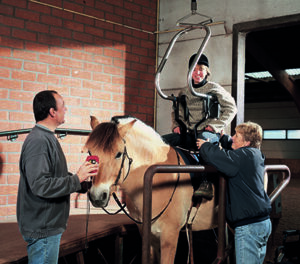 Paardrijden met tilbeugel